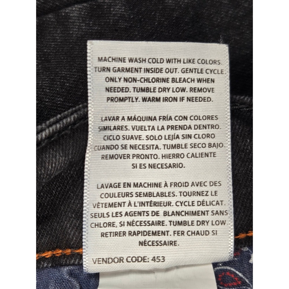 Weatherproof Vintage Jeans Mens 30x32 Black Slim Straight Faded Denim - Picture 13 of 16